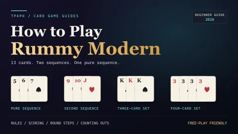 Rummy Modern rules guide with sequences and sets